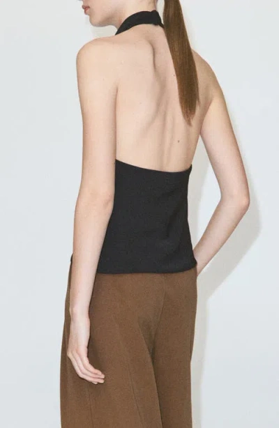 Mango Draped Halter Top In Multi