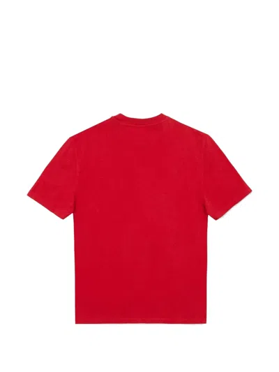 Edmmond Studios Duck-patch T-shirt In Red