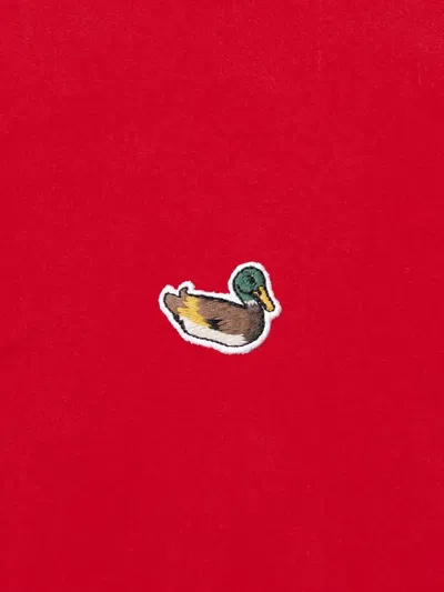 Edmmond Studios Duck-patch T-shirt In Red