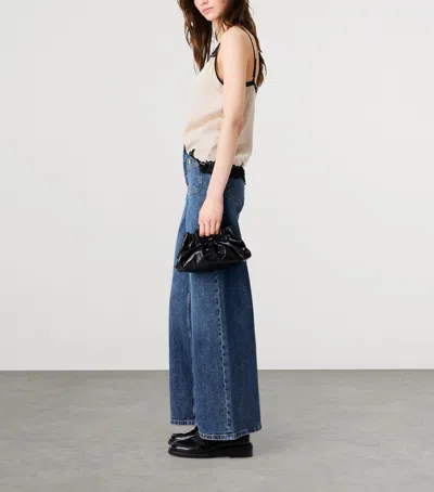 Maje Stretch Wide-leg Jeans In Multi