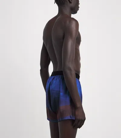 Tom Ford Stretch-silk Printed Boxer Shorts In Multi