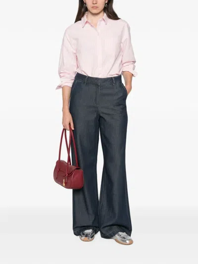 Maison123 Adele Wide-leg Jeans In Blue