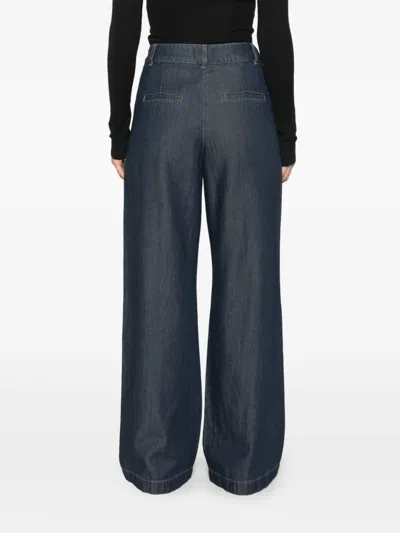 Maison123 Adele Wide-leg Jeans In Blue