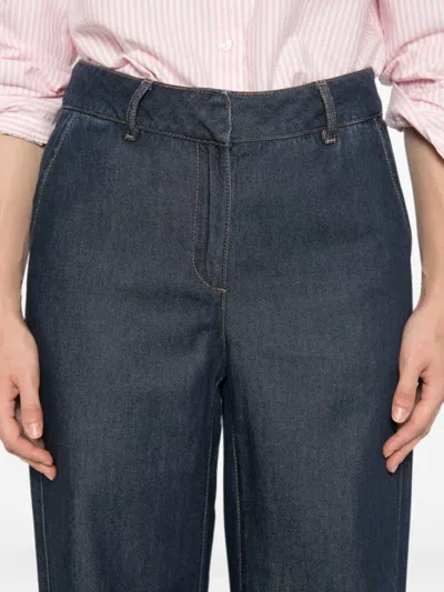 Maison123 Adele Wide-leg Jeans In Blue