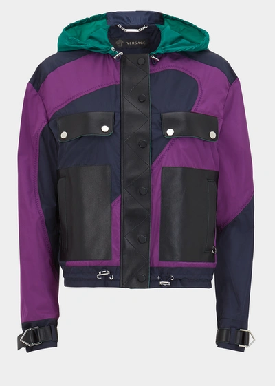 Versace Color Curve Hooded Jacket In A3380