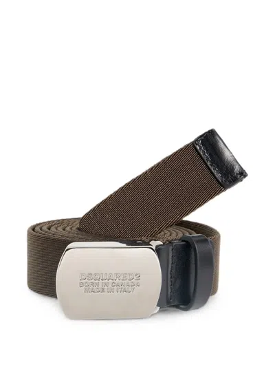 Dsquared2 Logo Belt In Brown