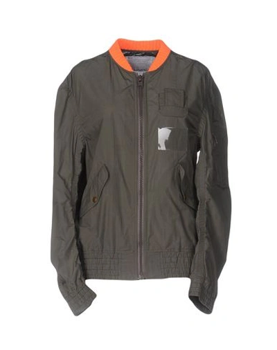 Kolor Bomber In Military Green