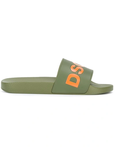 Dsquared2 Dune Pool Slides In Green