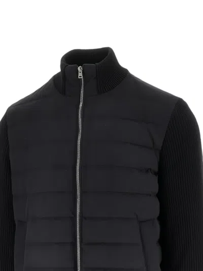 Herno Wool Down Jacket Comforter Jackets And Coats Black In Black