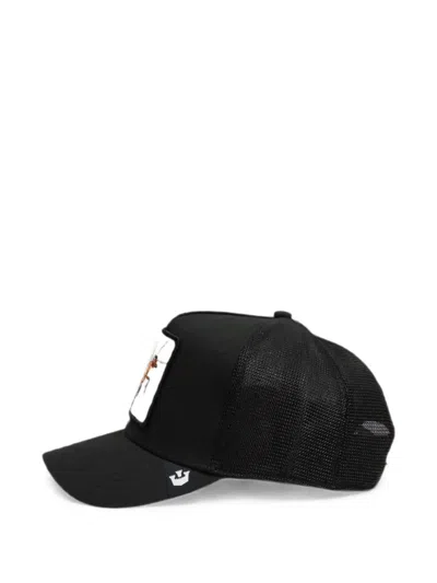 Goorin Bros Logo-patch Mesh-panel Cap In Black