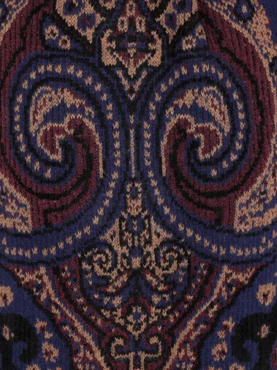 Etro Paisley-pattern Belted Jacket In Multi