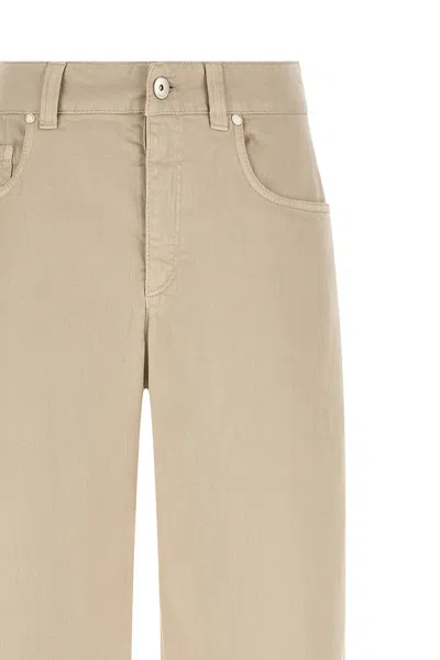Brunello Cucinelli Multi-pocket Jeans In Neutral
