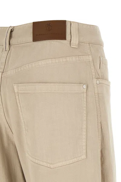 Brunello Cucinelli Multi-pocket Jeans In Neutral