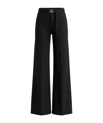 Liu •jo Belt-loop Jeans In Black