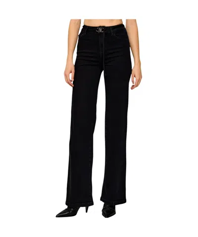 Liu •jo Belt-loop Jeans In Black