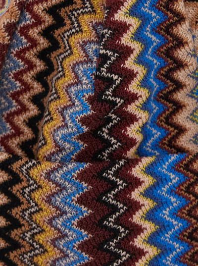 Missoni Zigzag Patterned Knitted Hat In Multi