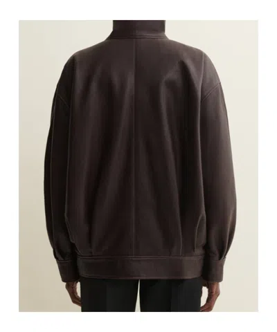 Arma Paula Leather Bomber Jacket In Multi