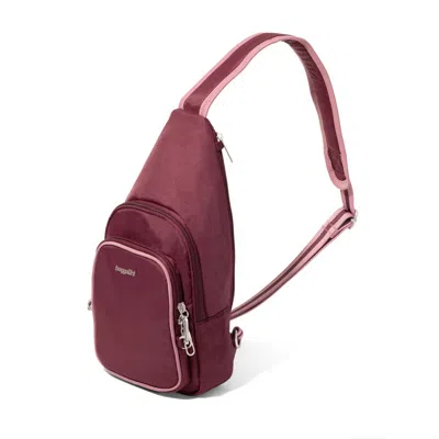 Baggallini Daytripper Anti-theft Sling Bag In Red