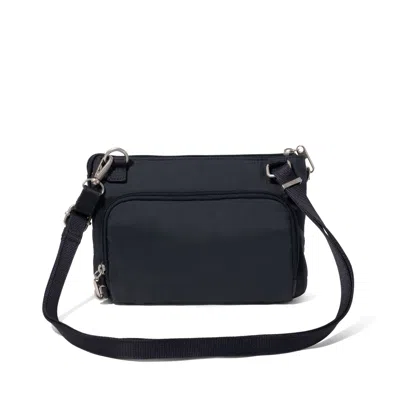 Baggallini Securtex Anti-theft Stash Crossbody In Blue
