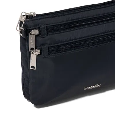 Baggallini Securtex Anti-theft Stash Crossbody In Blue