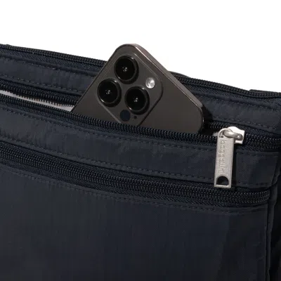 Baggallini Securtex Anti-theft Stash Crossbody In Blue