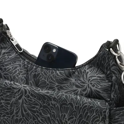 Baggallini Securtex Journey Anti-theft Hobo In Black