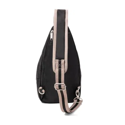 Baggallini Securtex Classic Anti-theft Daytripper Sling Bag In Black