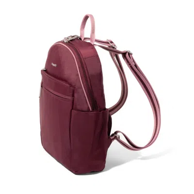 Baggallini Securtex Anti-theft Vacation Backpack In Burgundy