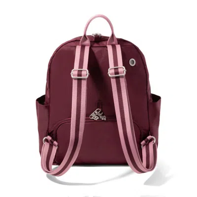 Baggallini Securtex Anti-theft Vacation Backpack In Burgundy