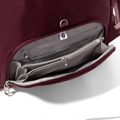 Baggallini Securtex Anti-theft Vacation Backpack In Burgundy