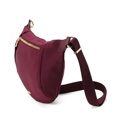 Baggallini Securtex® Jet Set Anti-theft Crescent Sling In Burgundy