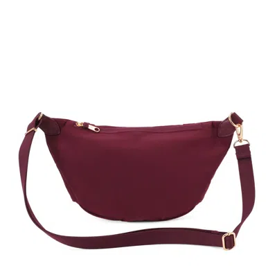 Baggallini Securtex® Jet Set Anti-theft Crescent Sling In Burgundy