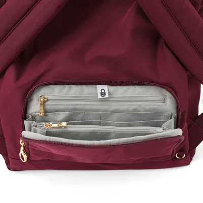 Baggallini Securtex® Jet Set Anti-theft Daypack In Burgundy