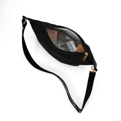 Baggallini Securtex® Jet Set Anti-theft Crescent Sling In Black
