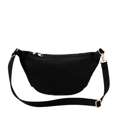 Baggallini Securtex® Jet Set Anti-theft Crescent Sling In Black