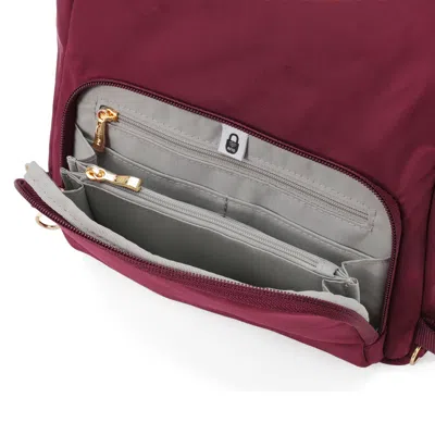Baggallini Securtex® Jet Set Anti-theft Triangle Sling In Burgundy