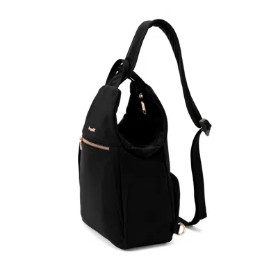 Baggallini Securtex® Jet Set Anti-theft Triangle Sling In Black