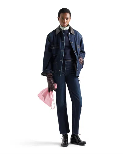 Prada Five-pocket Denim Jeans In Blue