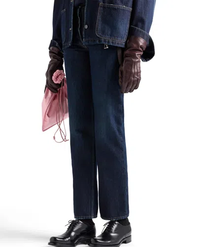 Prada Five-pocket Denim Jeans In Blue