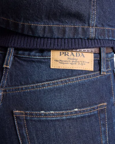 Prada Five-pocket Denim Jeans In Blue