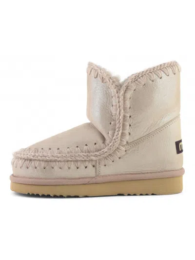 Mou Eskimo Metallic Boots In Neutral