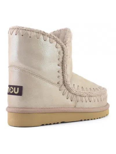 Mou Eskimo Metallic Boots In Neutral
