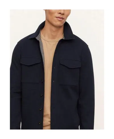 Vince Flap-pocket Shirt Jacket In Black