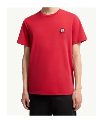 Moncler Logo Cotton Jersey T-shirt In Multi