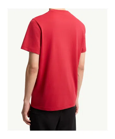 Moncler Logo Cotton Jersey T-shirt In Multi