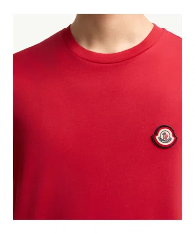 Moncler Logo Cotton Jersey T-shirt In Multi
