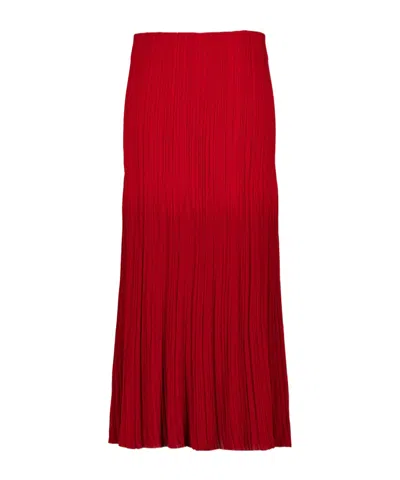 Balmain Pleated Maxi Skirt In Multi