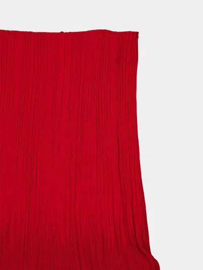 Balmain Pleated Maxi Skirt In Multi
