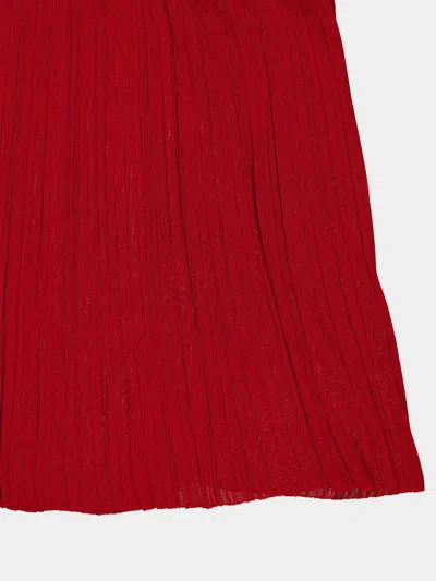 Balmain Pleated Maxi Skirt In Multi