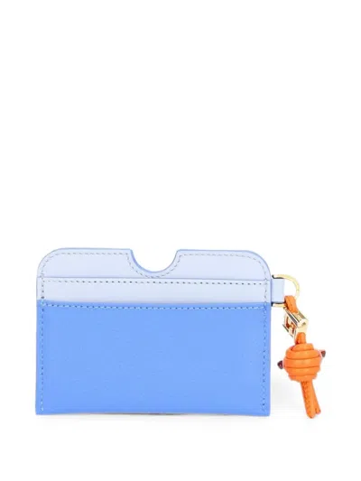 Fendi Ff Diamonds Card Case In Blue
